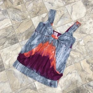 ROBIN K Tie Dye Tank Top
